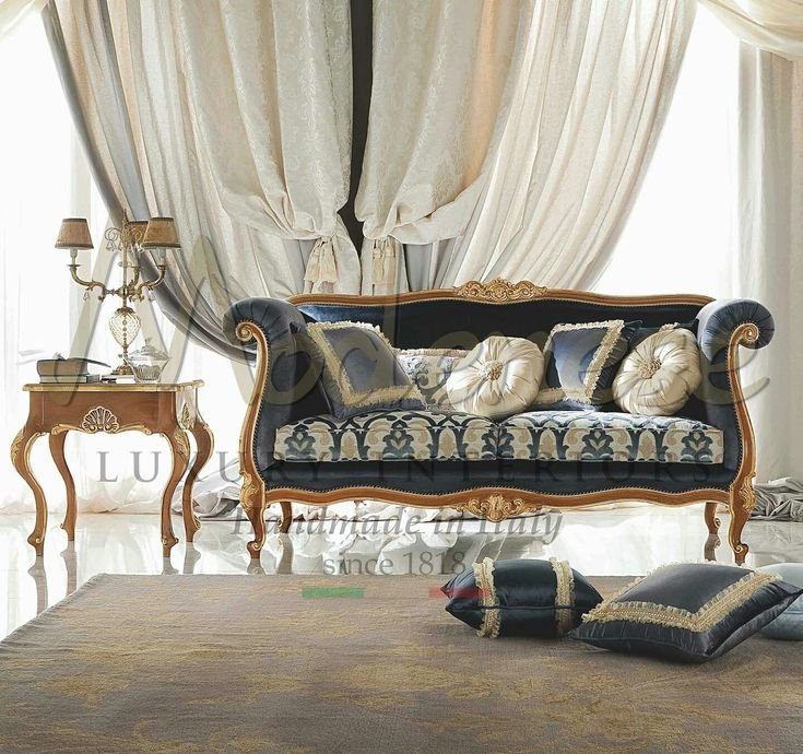 Luxury Italian Carved Sofa