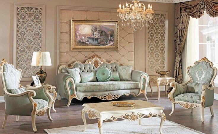 Luxury Baroque Living Room Set