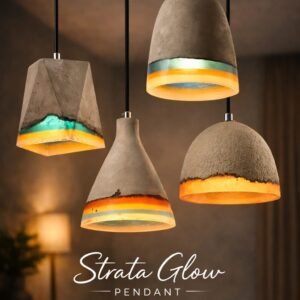 Strata glow pendant lights modern pendant light India layered pendant lighting for dining table India designer hanging light for kitchen island lighting modern pendant light with soft ambient glow decorative ceiling pendant light for living room India contemporary pendant lighting for modern interiors ambient hanging light for dining and kitchen spaces premium pendant light matte finish India modern designer pendant lamp for home décor kitchen island pendant lighting warm ambient light