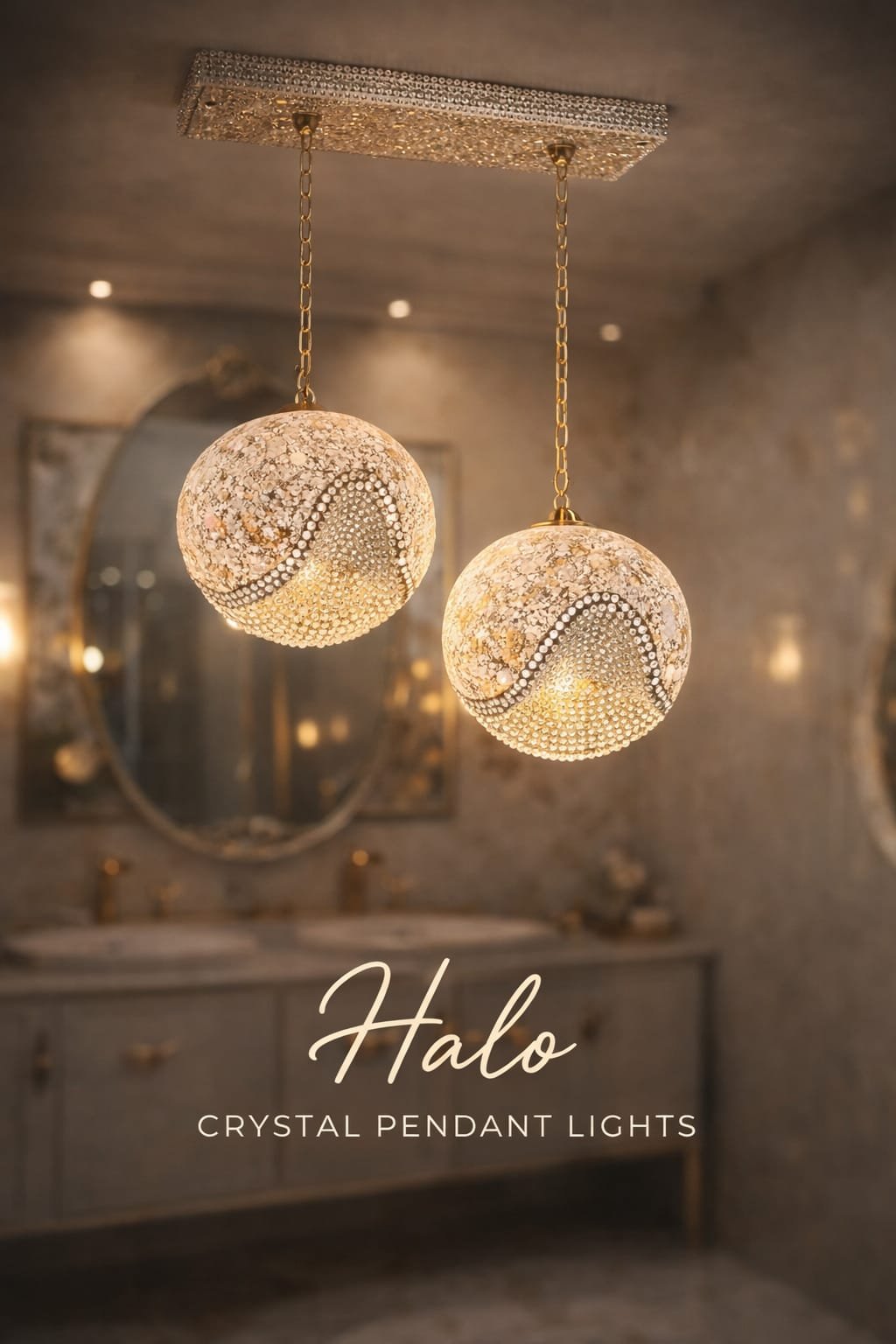 halo crystal pendant light modern pendant light India crystal pendant light for dining table India luxury hanging light with crystal design India modern halo pendant light with reflective glow designer crystal pendant light for living room elegant ceiling pendant light with crystal accents ambient crystal lighting fixture for home India modern chandelier style pendant light India premium crystal hanging light for interiors decorative pendant light for luxury interiors India